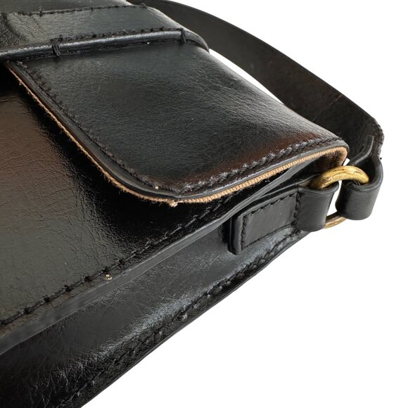 Kelsi Dagger Black Crossbody with Gold Clasp - Picture 6 of 16